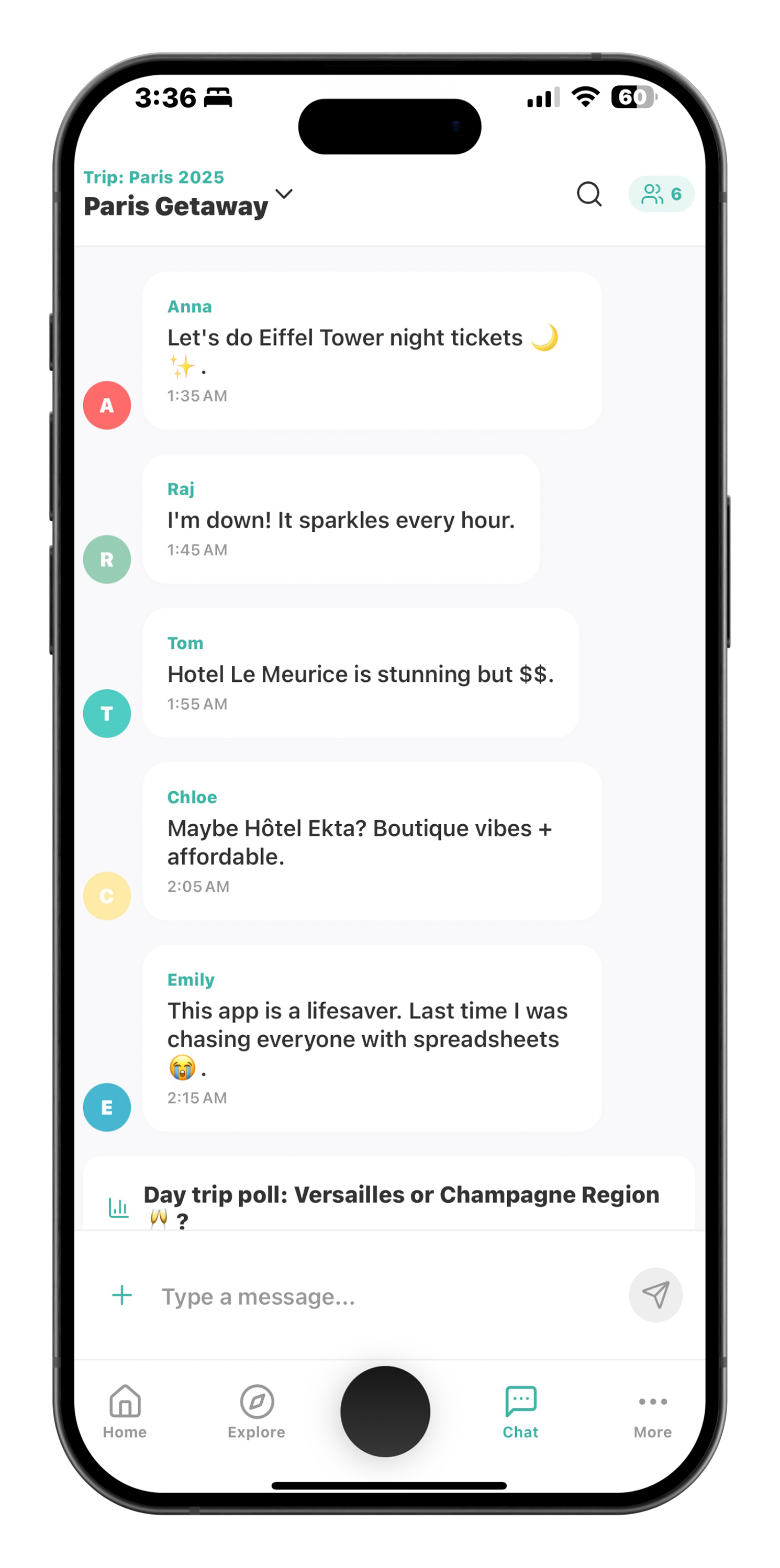 Paris Getaway planning: Eiffel Tower night tickets discussion and hotel recommendations with app testimonial